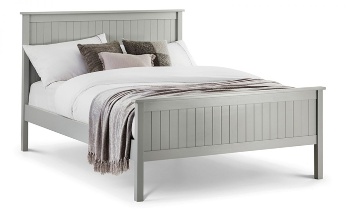 Maine Bed Dove Grey Finish Double